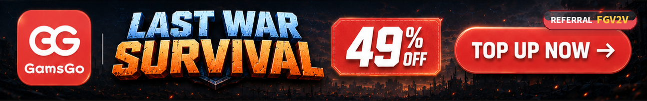 Top up Last War: Survival — up to 49% off on GamsGo